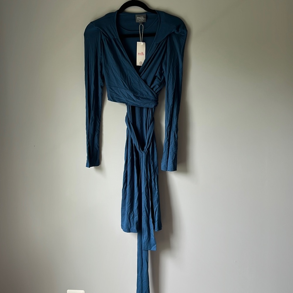 Milk Nursingwear size Large Blue Dress